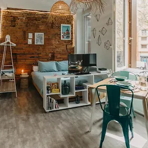 Studio Brique Bleue Avec Parking Privé Appartement Toulouse